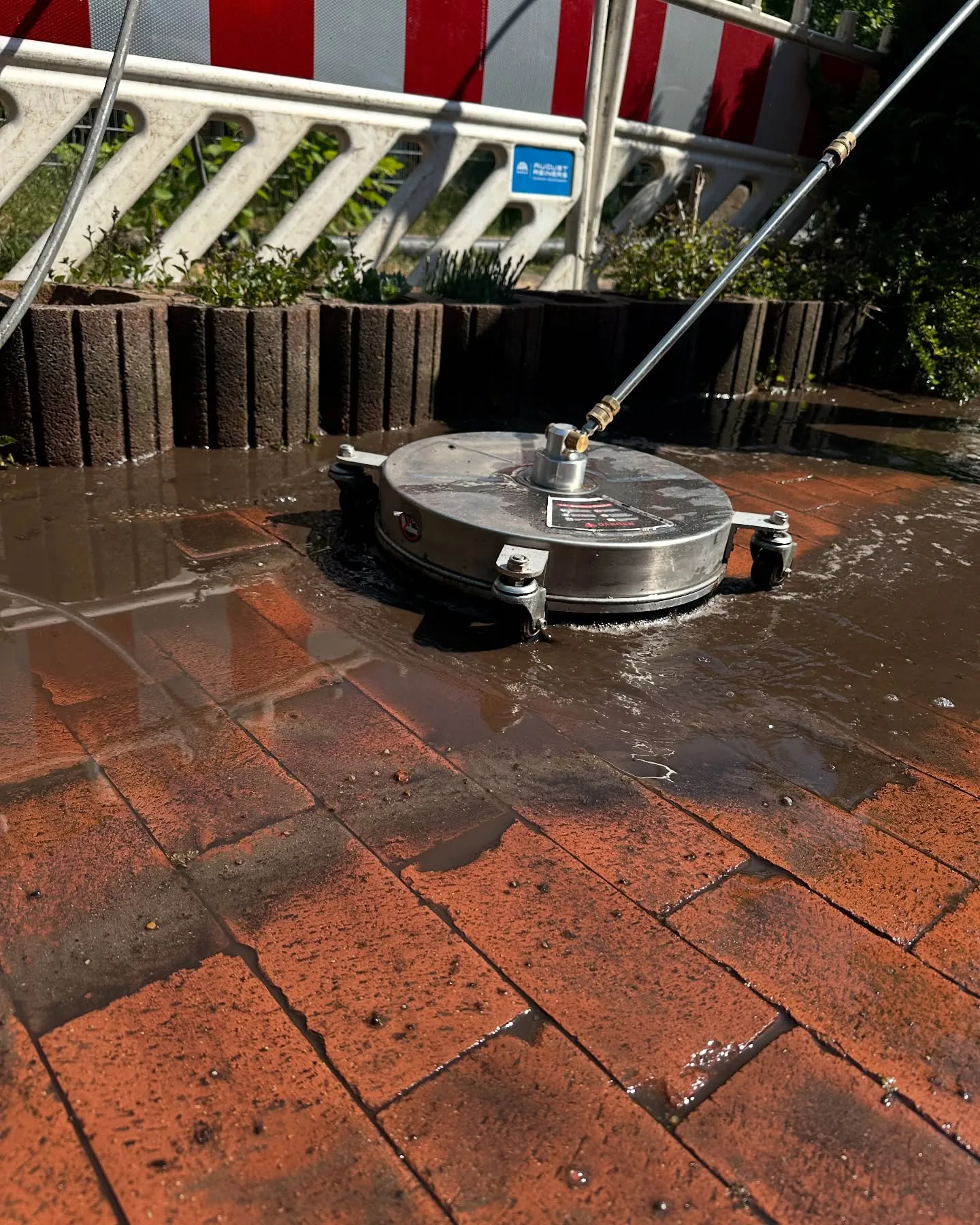 Klinkerterrasse Hochdruckreinigung